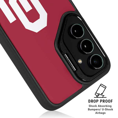 University of Oklahoma Sooners Cracked Galaxy S25 Ultra Kickstand Case